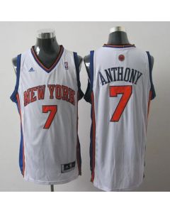 Knicks #7 Carmelo Anthony White Stitched Youth NBA Jersey