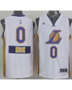 Lakers #0 Nick Young White 2014-15 Christmas Day Stitched NBA Jersey