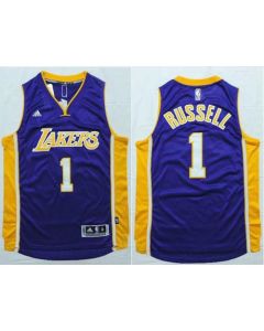 Lakers #1 D'Angelo Russell Purple Stitched NBA Jersey