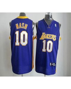 Lakers #10 Steve Nash Purple Road Revolution 30 Stitched NBA Jersey