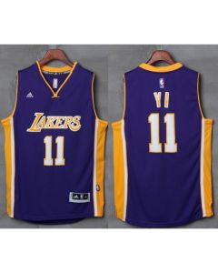Lakers #11 Yi Jianlian Purple Stitched NBA Jersey