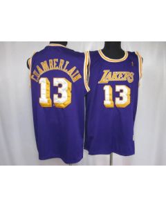 Lakers #13 Wilt Chamberlain Stitched Purple Throwback NBA Jersey