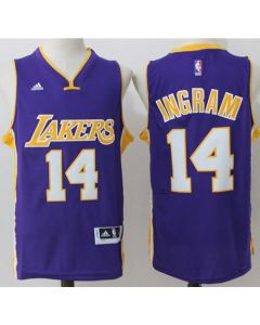 Lakers #14 Brandon Ingram Purple Stitched NBA Jersey