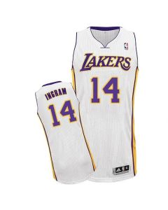 Lakers #14 Brandon Ingram White Stitched NBA Jersey