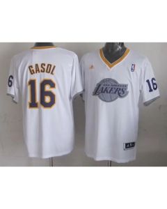 Lakers #16 Pau Gasol White 2013 Christmas Day Swingman Stitched NBA Jersey