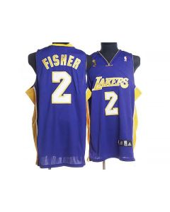 Lakers #2 Derek Fisher Stitched Purple NBA Jersey