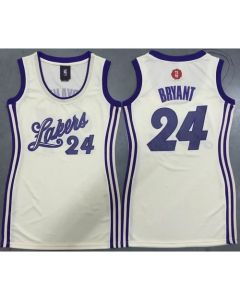 Lakers #24 Kobe Bryant Cream 2015-2016 Christmas Day Women's Dress Stitched NBA Jersey