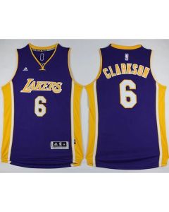 Lakers #6 Jordan Clarkson Purple Stitched NBA Jersey