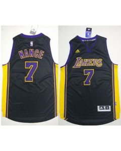 Lakers #7 Larry Nance Black(Purple NO.) Stitched NBA Jersey