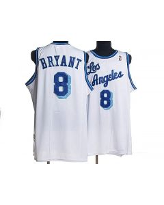 Lakers #8 Kobe Bryant Stitched White NBA Jersey