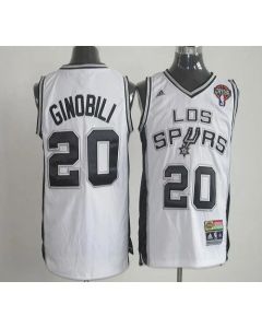 Latin Nights Spurs #20 Manu Ginobili White Stitched NBA Jersey