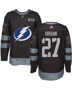 Lightning #27 Jonathan Drouin Black 1917-2017 100th Anniversary Stitched NHL Jersey