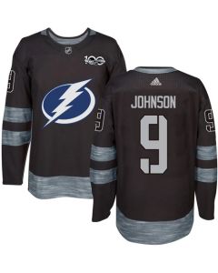 Lightning #9 Tyler Johnson Black 1917-2017 100th Anniversary Stitched NHL Jersey