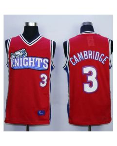 Like Mike Movie Los Angeles Knights #3 Calvin Cambridge Red Stitched Basketball Jersey