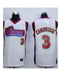 Like Mike Movie Los Angeles Knights #3 Calvin Cambridge White Stitched Basketball Jersey