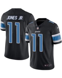 Lions #11 Marvin Jones Jr Black Men's Stitched NFL Limited Rush Jersey