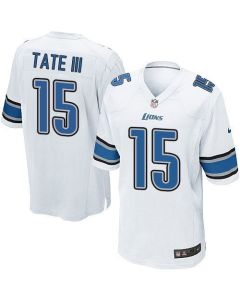 Lions #15 Golden Tate III White Youth Stitched NFL Elite Jersey
