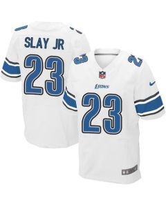 Lions #23 Darius Slay JR White Men's Stitched NFL Elite Jersey