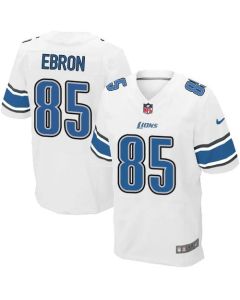 Lions #85 Eric Ebron White Men's Stitched NFL Elite Jersey