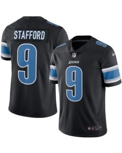 Lions #9 Matthew Stafford Black Youth Stitched NFL Limited Rush Jersey