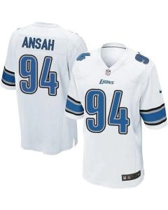 Lions #94 Ziggy Ansah White Youth Stitched NFL Elite Jersey