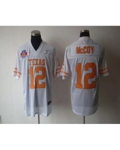 Longhorns #12 Colt McCoy White Stitched NCAA Jersey