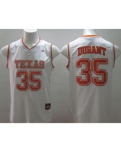 Longhorns #35 Kevin Durant White Stitched NCAA Jersey