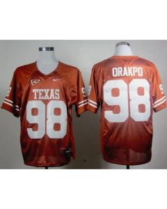 Longhorns #98 Brian Orakpo Orange Stitched NCAA Jersey