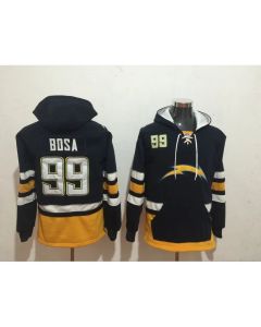 Los Angeles Chargers #99 Joey Bosa Navy Blue All Stitched NFL Hoodie Sweatshirt