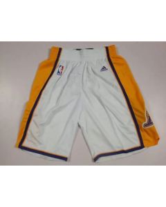 Los Angeles Lakers White NBA Shorts