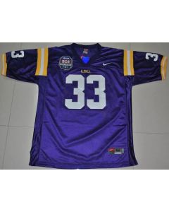 LSU Tigers #33 Odell Beckham Purple 2012 BCS Championship Patch Stitched NCAA Jersey