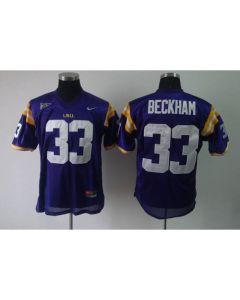LSU Tigers #33 Odell Beckham Purple Stitched NCAA Jersey