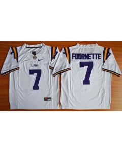 LSU Tigers #7 Leonard Fournette White Limited Stitched NCAA Jersey