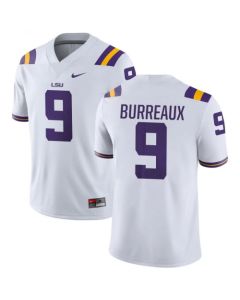 LSU Tigers #9 Joe Burreaux White Limited Stitched NCAA Jersey