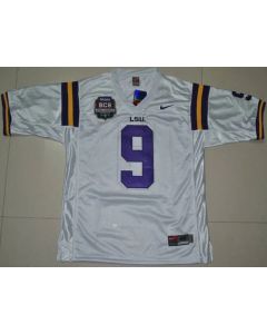 LSU Tigers #9 Jordan Jefferson 2012 BCS Championship Patch Stitched NCAA Jersey