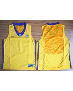 LSU Tigers Blank Gold Basketball Stitched NCAA Jersey