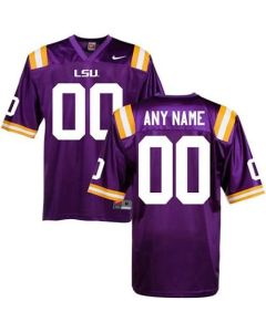 LSU Tigers Personalized Authentic Purple NCAA Jersey