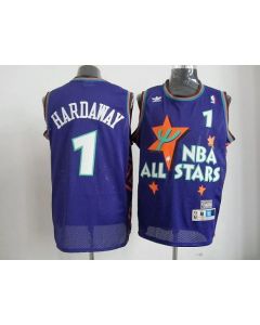 Magic #1 Penny Hardaway Blue All Star 1995 Stitched NBA Jersey