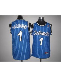 Magic #1 Penny Hardaway Stitched Blue Throwback NBA Jersey