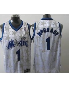 Magic #1 Tracy Mcgrady White Star Limited Edition Stitched NBA Jersey