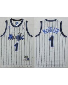 Magic #1 Tracy Mcgrady White Throwback Stitched NBA Jersey