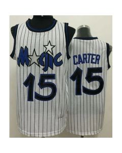 Magic #15 Vince Carter White Throwback Stitched NBA Jersey