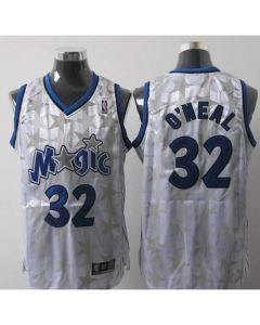 Magic #32 Shaquille O'Neal White Star Limited Edition Stitched NBA Jersey