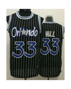 Magic #33 Grant Hill Black Throwback Stitched NBA Jersey