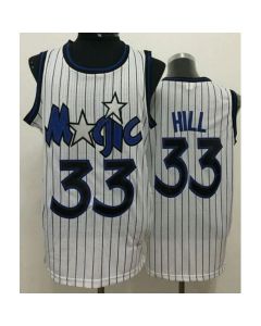 Magic #33 Grant Hill White Throwback Stitched NBA Jersey