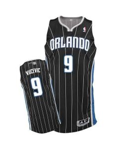 Magic #9 Nikola Vucevic Black Revolution 30 Stitched NBA Jersey