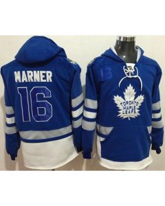 Maple Leafs #16 Marner Blue Name & Number Pullover NHL Hoodie