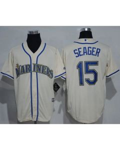 Mariners #15 Kyle Seager Cream New Cool Base Stitched MLB Jersey