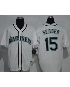 Mariners #15 Kyle Seager White New Cool Base Stitched MLB Jersey