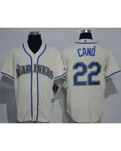 Mariners #22 Robinson Cano Cream New Cool Base Stitched MLB Jersey